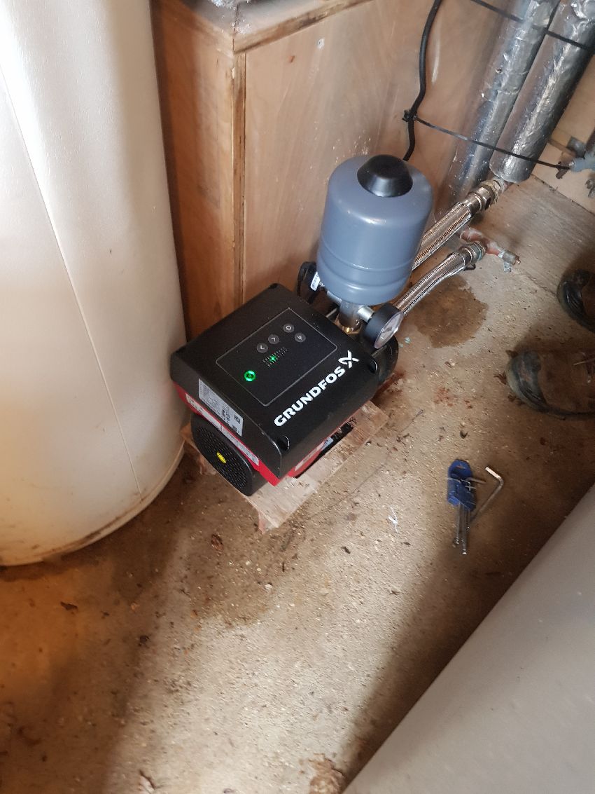 Grundfos CMBE booster pump installed in Guildford