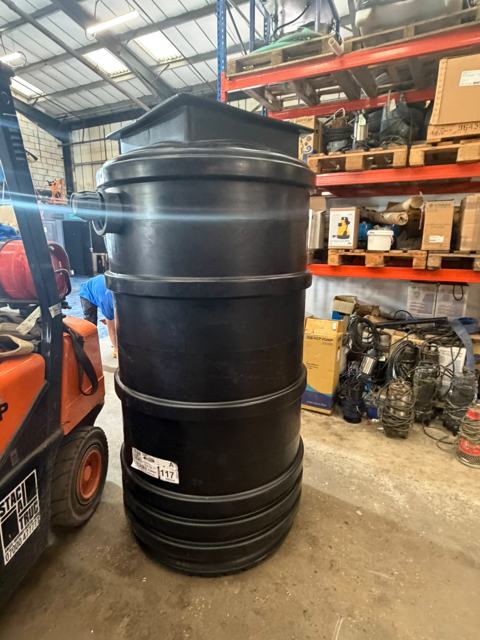 Package pump station ready for installation