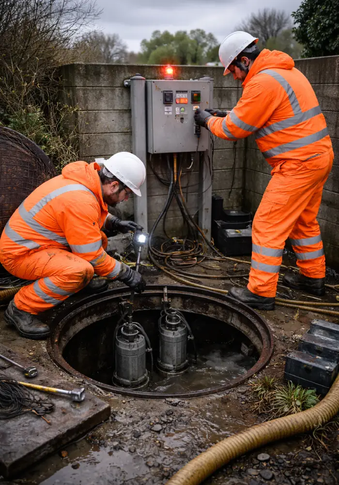 Sewage pump alarm control panel