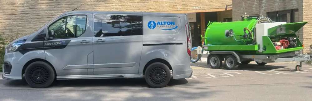 Sewage pump alarm panel showing warning light