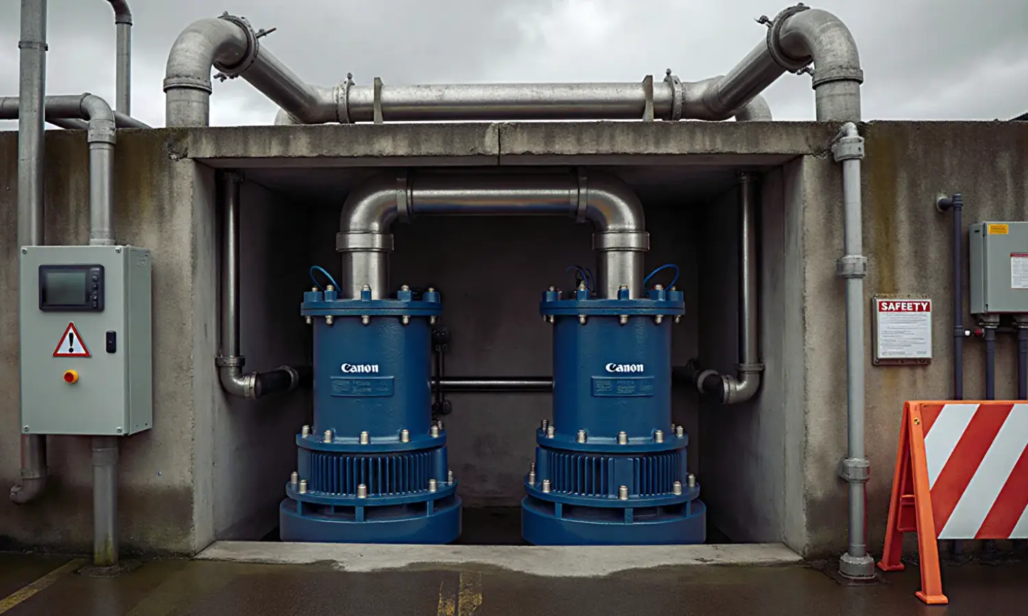 Sewage pump station repair